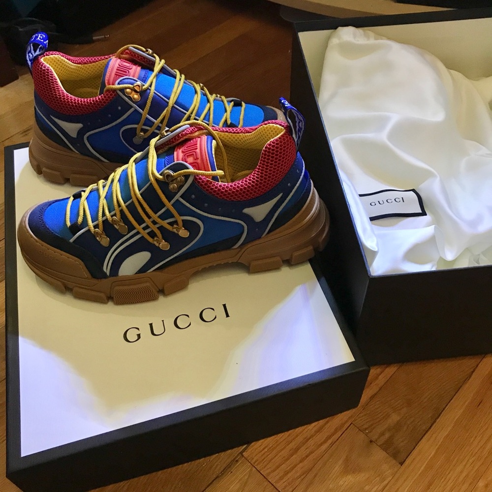 Men’s Gucci Flashtrek SEGA Blue Suede